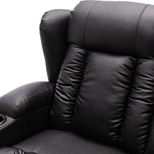 Caesar Luxury Bond Leather Recliner Sofa Set