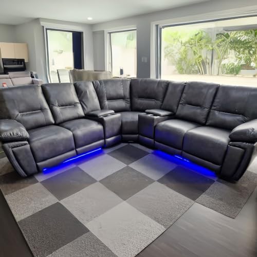 Sara Electric Recliner Corner Sofa with USB Ports