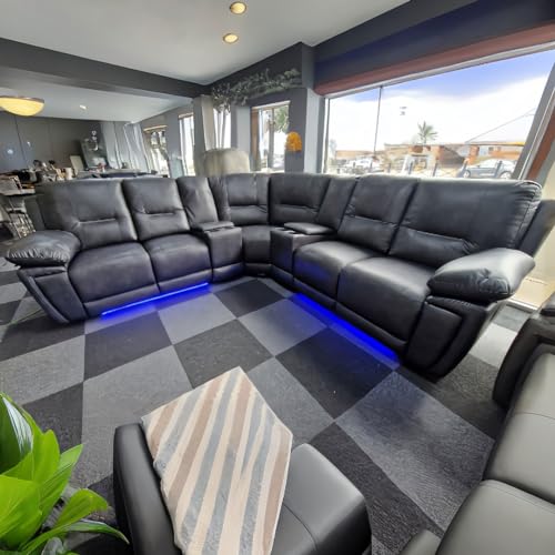 Sara Electric Recliner Corner Sofa with USB Ports