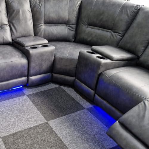 Sara Electric Recliner Corner Sofa with USB Ports