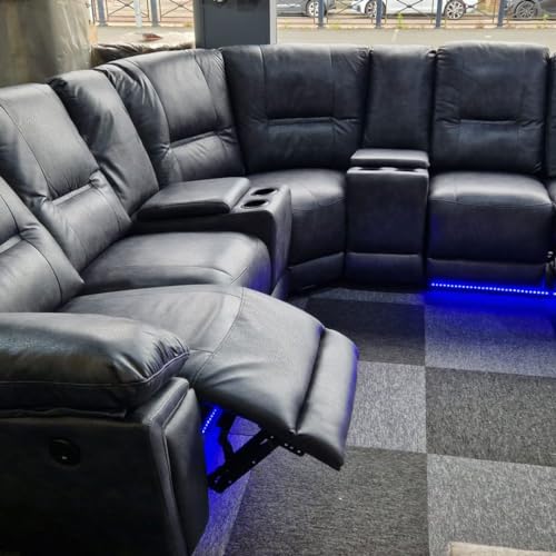 Sara Electric Recliner Corner Sofa with USB Ports
