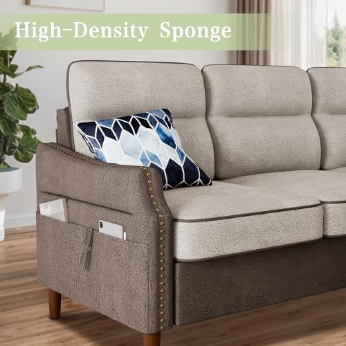 Shintenchi 78” L Shaped 3-Seat Sofa Couch