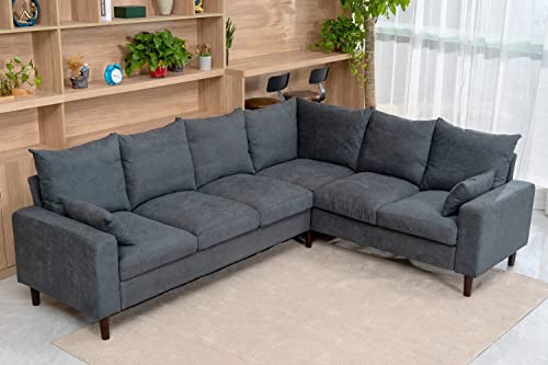 Panana Modern L-Shape Corner Sectional Sofa Set