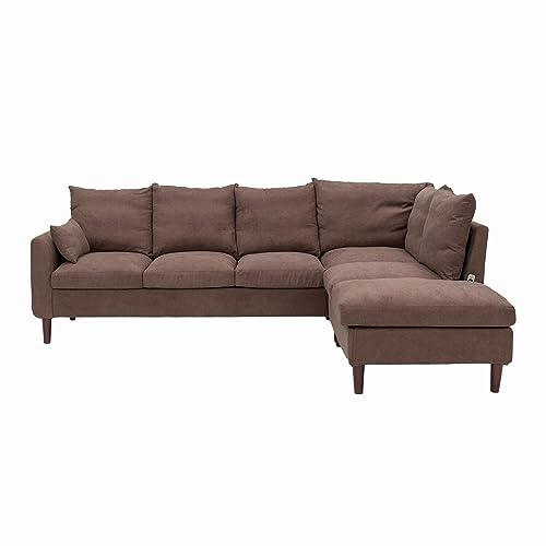 Panana L-Shaped 6-Seater Corner Sofa with USB Port