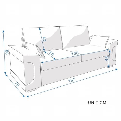 Dark Gray L-Shaped Corner Sofa with USB Port