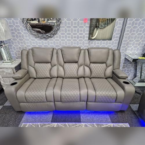 Orlando Electric Recliner Sofa with Cupholders