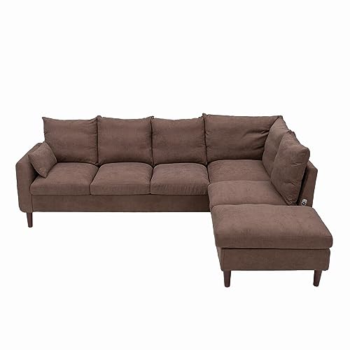 Panana L-Shaped 6-Seater Corner Sofa with USB Port