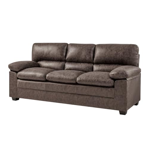 Bravich Oxford Dark Brown 3-Seater Sofa