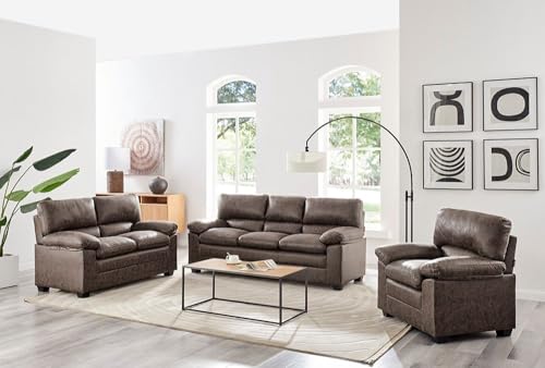 Bravich Oxford Dark Brown 3-Seater Sofa