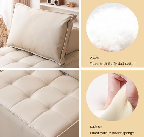 Beige Modular L-Shaped Sectional Sofa Set