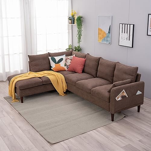Panana L-Shaped 6-Seater Corner Sofa with USB Port