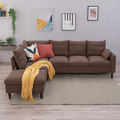 Panana L-Shaped 6-Seater Corner Sofa with USB Port