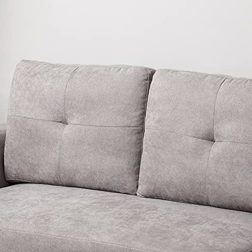 Versatile L-Shaped 3-Seater Sofa Bed - Grey