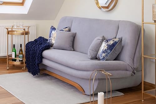 Weronika 3-Seater Sofabed with Storage - Grey