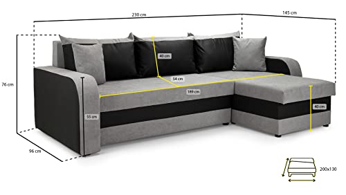 Kris Universal Corner Sofa Bed with Storage