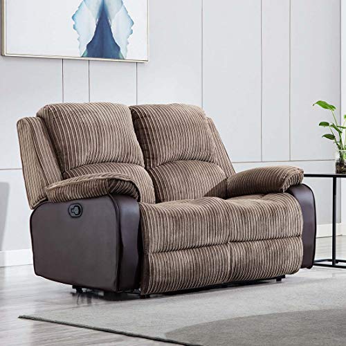 Postana High Back Jumbo Cord Recliner Sofa Set