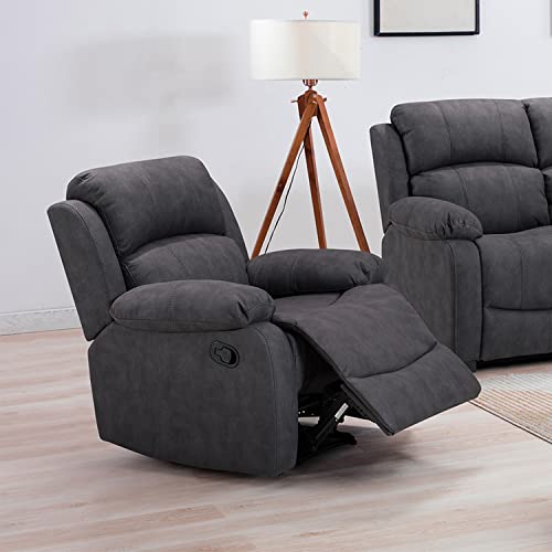Alaska Suede 3-Piece Reclining Sofa Suite