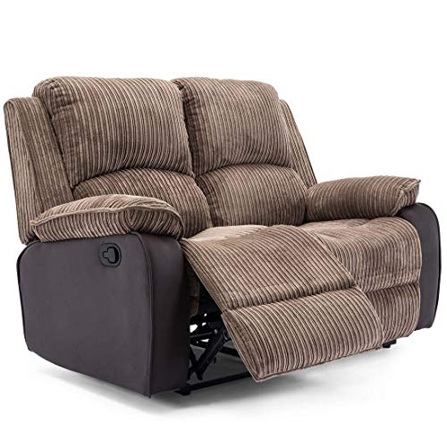 Postana High Back Jumbo Cord Recliner Sofa Set