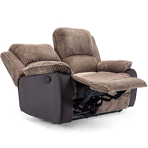 Postana High Back Jumbo Cord Recliner Sofa Set