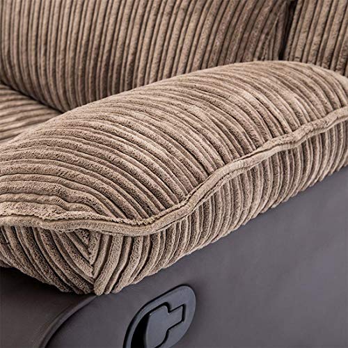 Postana High Back Jumbo Cord Recliner Sofa Set