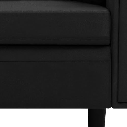 Reversible L-Shaped Fabric Sofa with Ottoman
