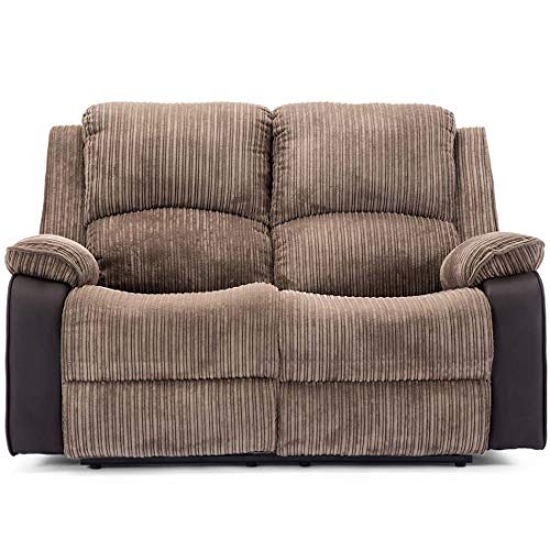 Postana High Back Jumbo Cord Recliner Sofa Set