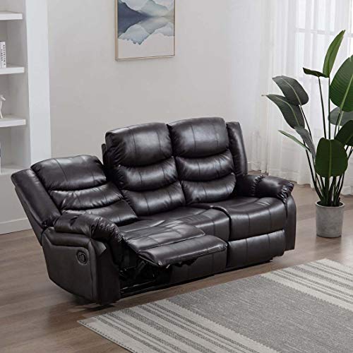Seattle High Back Leather Recliner Sofa Set