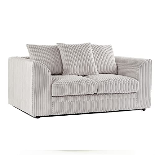 Luxor Soft Jumbo Cord Sofa Set - Cream