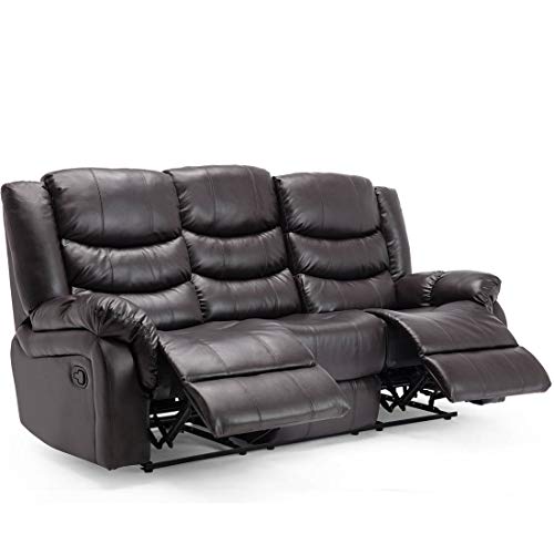 Seattle High Back Leather Recliner Sofa Set