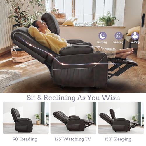 SQUEBILIFE Leather Recliner 2-Seater Sofa Set