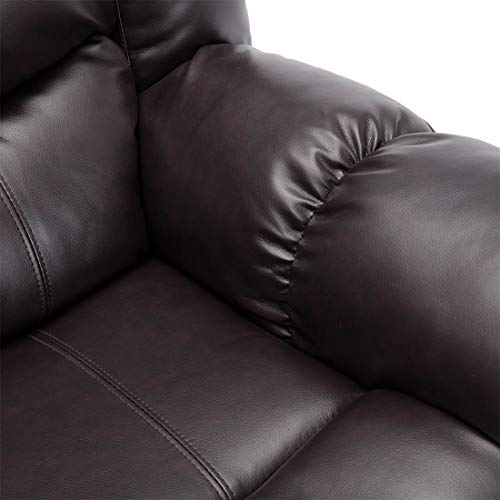 Seattle High Back Leather Recliner Sofa Set