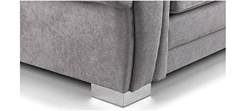 Verona Grey Fabric 3-Seater Corner Sofa