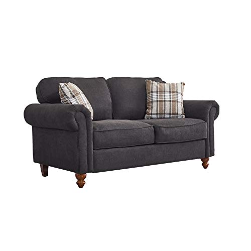 Retro Design 2-Seater Sofa with Cushions