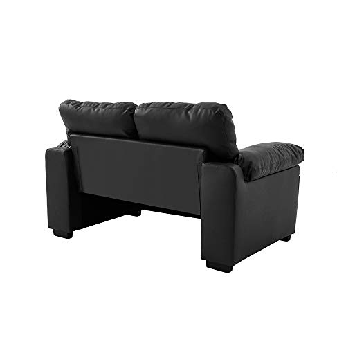 Panana Modern 2-Seater Faux Leather Sofa Couch