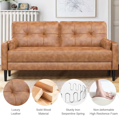 Modern 2-Seater Sofa with Cushions and Storage