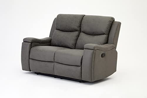 Grey Faux Leather Recliner Sofa Set 3+2+1
