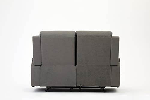 Grey Faux Leather Recliner Sofa Set 3+2+1