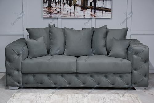 Ashton Velvet 3 and 2 Seater Sofa Set