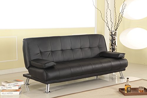 Montana Faux Leather 3-Seater Sofa Bed