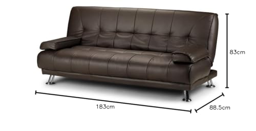 Montana 3-Seater Faux Leather Sofa Bed