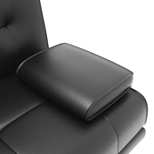 Elegant 3-Seater Sofa Bed with Cup Holders