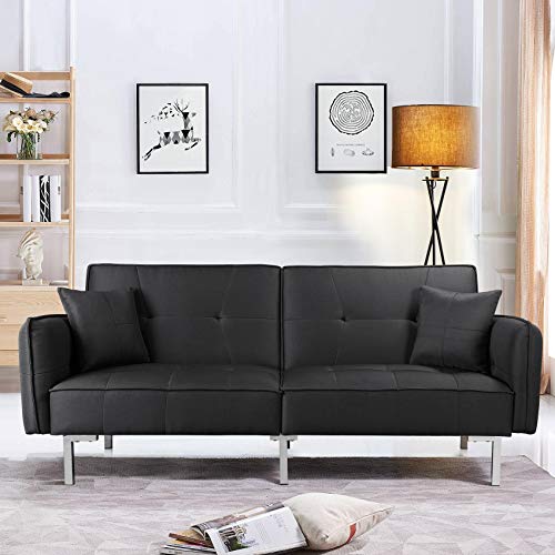 Yaheetech Modern 3-Seater Click Clack Sofa Bed