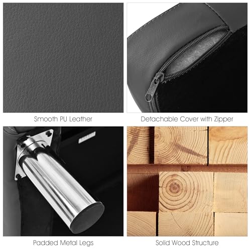 Modern PU Leather 1/2/3-Seater Sofa Couch