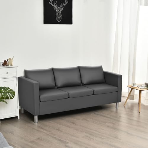 Modern PU Leather 1/2/3-Seater Sofa Couch