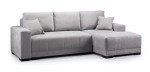 Cimiano Grey Corner Sofa Bed with Storage