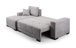 Cimiano Grey Corner Sofa Bed with Storage