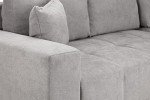 Cimiano Grey Corner Sofa Bed with Storage