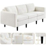 Modern 3-Seater Fabric Sofa for Any Room