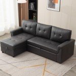 L-Shaped Corner Sofa Bed with Storage Chaise