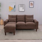 Panana Linen 3-Seater Sofa with Reversible Chaise